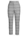 Peserico Woman Pants Grey Size 4 Virgin Wool, Polyamide, Elastane In Gray