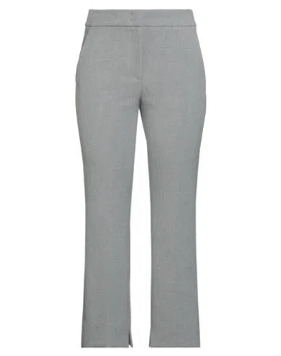 Peserico Woman Pants Grey Size 6 Polyester, Viscose, Cotton, Elastane In Gray