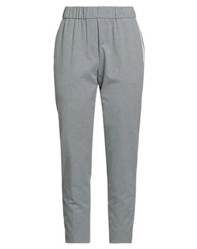Peserico Woman Pants Grey Size 6 Polyester, Viscose, Elastane In Brown