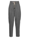 Peserico Woman Pants Grey Size 6 Virgin Wool, Cashmere, Elastane In Grey