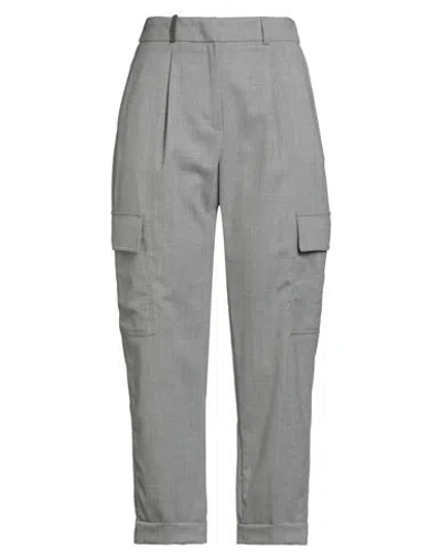 Peserico Woman Pants Grey Size 8 Wool, Polyester, Elastane In Gray