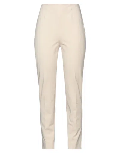 Peserico Woman Pants Ivory Size 12 Cotton, Elastane In White