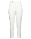 Peserico Woman Pants Ivory Size 2 Cotton, Lyocell, Elastane In White