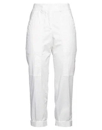 PESERICO PESERICO WOMAN PANTS IVORY SIZE 6 COTTON, ELASTANE