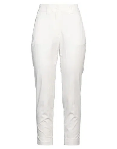 Peserico Woman Pants White Size 6 Cotton, Elastane