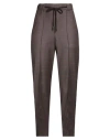 Peserico Woman Pants Khaki Size 2 Virgin Wool, Polyamide, Metallic Fiber In Beige