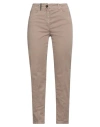 Peserico Woman Pants Khaki Size 8 Cotton, Elastane In Beige