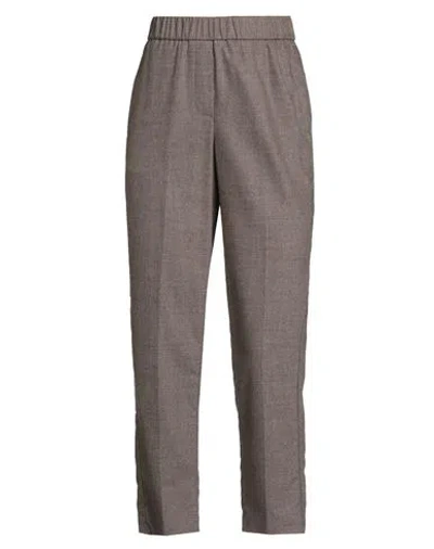 Peserico Woman Pants Khaki Size 2 Virgin Wool, Cashmere, Elastane In Brown