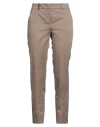 Peserico Woman Pants Khaki Size 4 Cotton, Elastane In Beige