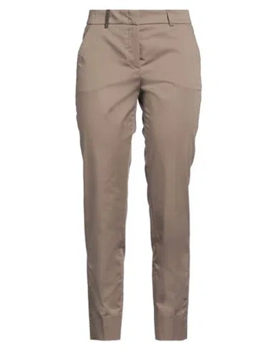 Peserico Woman Pants Khaki Size 4 Cotton, Elastane In Beige