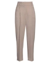 Peserico Woman Pants Khaki Size 4 Polyester, Virgin Wool, Elastane In Beige