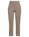 Peserico Woman Pants Khaki Size 6 Polyester, Viscose, Cotton, Elastane In Green
