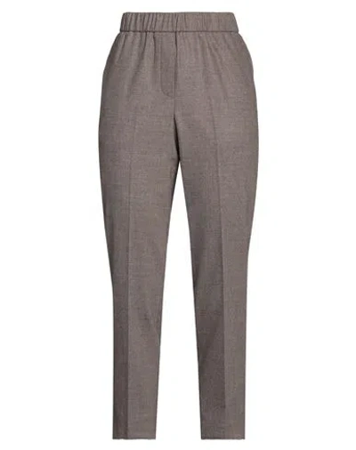 Peserico Woman Pants Khaki Size 6 Virgin Wool, Cashmere, Elastane In Beige