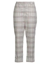 Peserico Woman Pants Khaki Size 8 Virgin Wool, Polyamide, Elastane In Gray