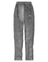 Peserico Easy Woman Pants Charcoal Size 12 Viscose In Gray