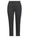Peserico Woman Pants Lead Size 16 Cotton, Elastane In Gray
