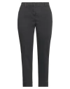 Peserico Woman Pants Lead Size 16 Cotton, Elastane In Grey