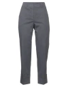 Peserico Woman Pants Lead Size 4 Cotton, Elastane In Grey