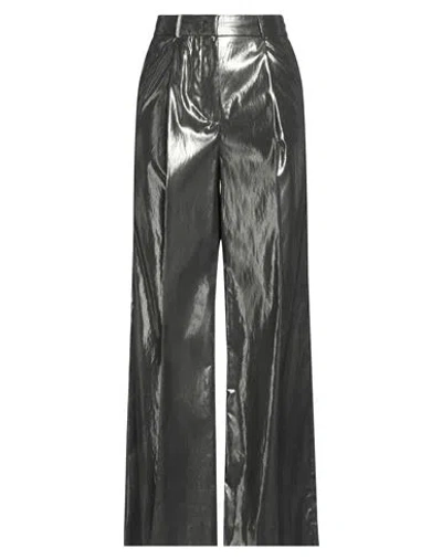 Peserico Woman Pants Lead Size 6 Cotton, Polyester In Black