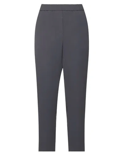 Peserico Woman Pants Lead Size 16 Polyester In Grey
