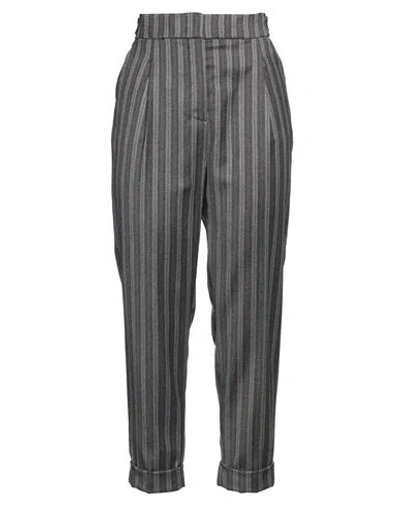 Peserico Woman Pants Lead Size 8 Virgin Wool