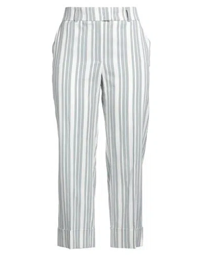 Peserico Woman Pants Light Blue Size 14 Cotton, Linen, Elastane