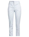Peserico Woman Pants Light Blue Size 4 Cotton, Elastane