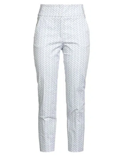 Peserico Woman Pants Light Blue Size 4 Cotton, Elastane