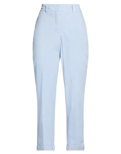 Peserico Woman Pants Light Blue Size 4 Cotton, Elastane