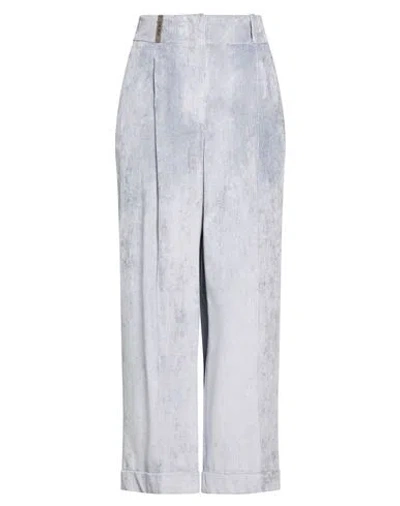 Peserico Woman Pants Light Blue Size 6 Viscose, Elastane