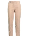 Peserico Woman Pants Light Brown Size 12 Cotton, Elastane In Beige