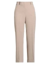Peserico Woman Pants Light Brown Size 12 Polyester In Neutral
