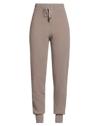 Peserico Woman Pants Light Brown Size 12 Virgin Wool, Silk, Cashmere