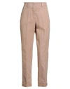 Peserico Woman Pants Light Brown Size 14 Cotton, Tencel, Silk, Elastane In Neutral