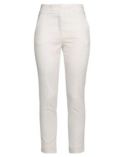 Peserico Woman Pants Light Brown Size 12 Cotton, Elastane In Beige
