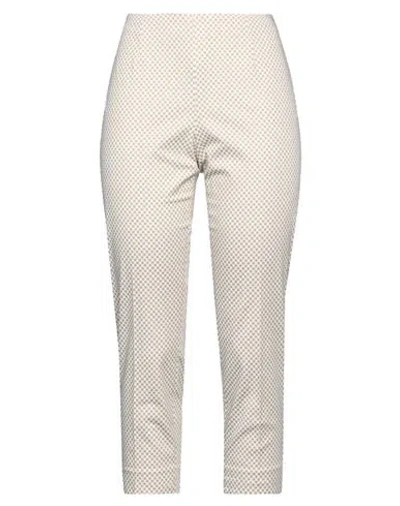 Peserico Woman Pants Light Brown Size 6 Cotton, Elastane In Multi