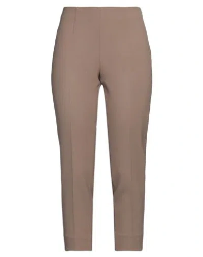 Peserico Woman Pants Light Brown Size 6 Polyester, Viscose, Cotton, Elastane In Beige
