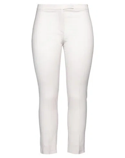 Peserico Woman Pants Light Grey Size 10 Virgin Wool, Elastane