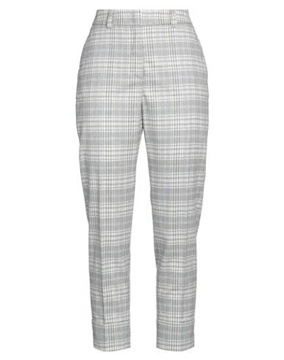 Peserico Woman Pants Light Grey Size 8 Virgin Wool, Polyamide, Elastane In Grey