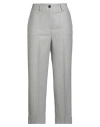 Peserico Woman Pants Light Grey Size 10 Virgin Wool, Polyester, Polyamide, Elastane In Gray
