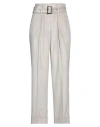 Peserico Woman Pants Light Grey Size 4 Viscose, Elastane