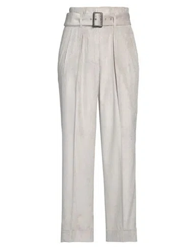 Peserico Woman Pants Light Grey Size 4 Viscose, Elastane In Grey