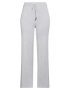 Peserico Woman Pants Light Grey Size 12 Cotton