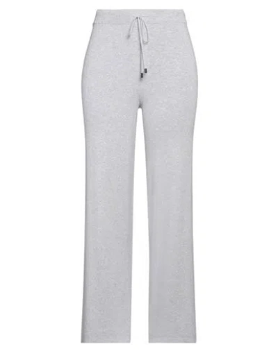 Peserico Woman Pants Light Grey Size 12 Cotton