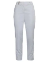 Peserico Woman Pants Light Grey Size 12 Cotton, Elastane
