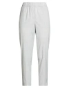 Peserico Woman Pants Light Grey Size 12 Polyester, Viscose, Elastane In Gray