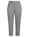 Peserico Woman Pants Light Grey Size 12 Wool, Polyester, Elastane In Gray