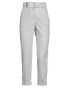 Peserico Woman Pants Light Grey Size 2 Virgin Wool, Cashmere, Elastane In Gray