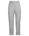 Peserico Woman Pants Light Grey Size 2 Virgin Wool, Elastane