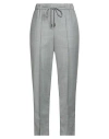 Peserico Woman Pants Light Grey Size 8 Wool, Polyester, Viscose, Polyamide, Elastane In Gray